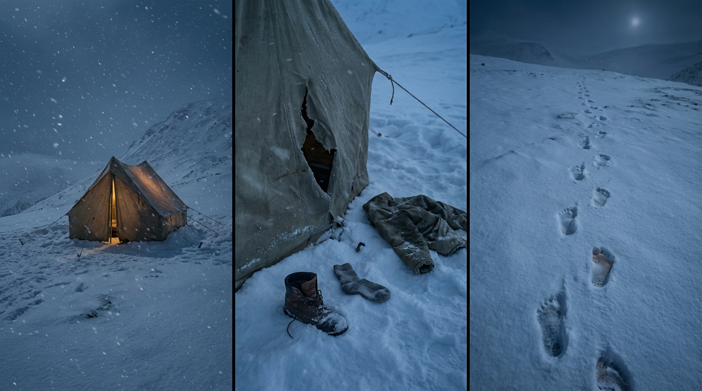 LES TRACES DANS LA NEIGE